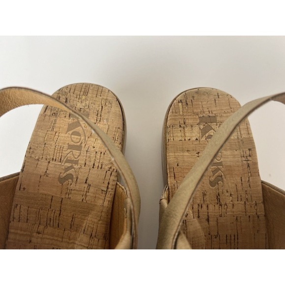 Korks Kork-Ease Women's Fraya Wedge Slingback Natural Platform Sandal Size 9 - Picture 12 of 15